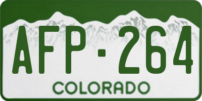 CO license plate AFP264
