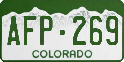 CO license plate AFP269
