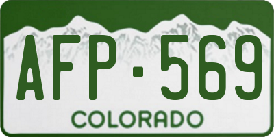 CO license plate AFP569