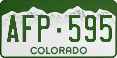 CO license plate AFP595