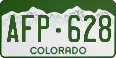 CO license plate AFP628
