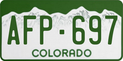 CO license plate AFP697