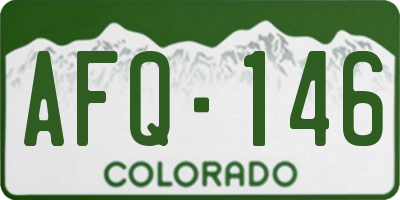 CO license plate AFQ146