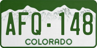 CO license plate AFQ148