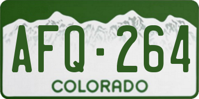 CO license plate AFQ264