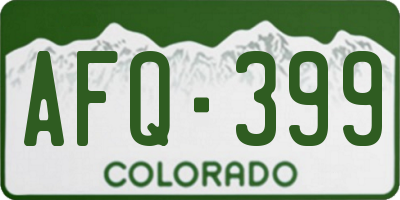 CO license plate AFQ399
