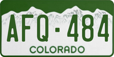 CO license plate AFQ484