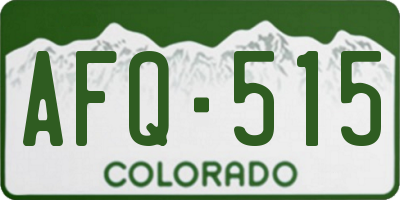 CO license plate AFQ515