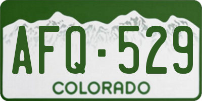 CO license plate AFQ529