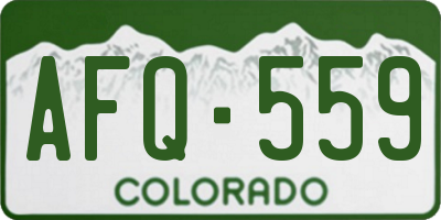 CO license plate AFQ559