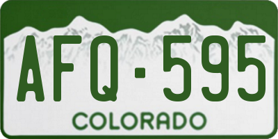 CO license plate AFQ595