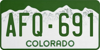 CO license plate AFQ691