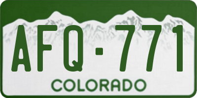 CO license plate AFQ771