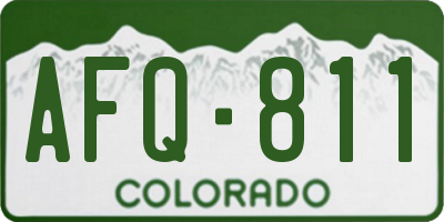CO license plate AFQ811