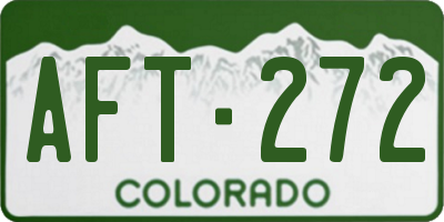 CO license plate AFT272