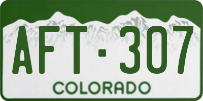 CO license plate AFT307