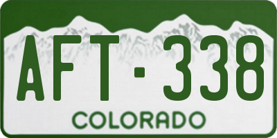 CO license plate AFT338