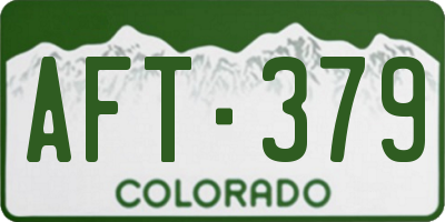 CO license plate AFT379
