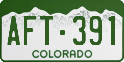 CO license plate AFT391