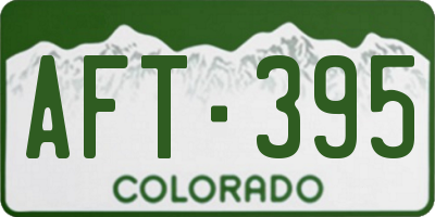 CO license plate AFT395