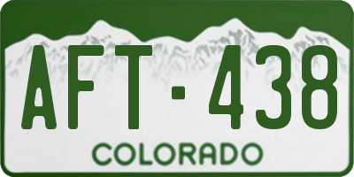 CO license plate AFT438