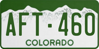 CO license plate AFT460
