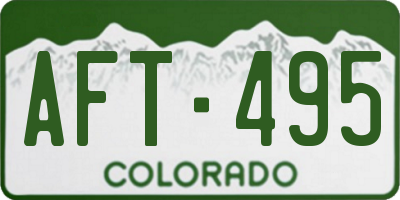 CO license plate AFT495