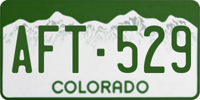 CO license plate AFT529