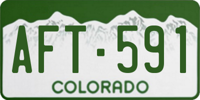 CO license plate AFT591