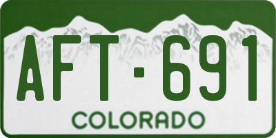 CO license plate AFT691