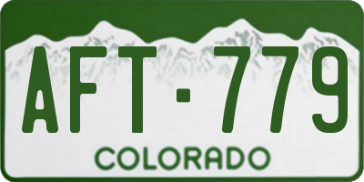 CO license plate AFT779