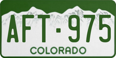 CO license plate AFT975