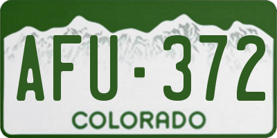 CO license plate AFU372