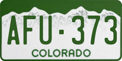 CO license plate AFU373