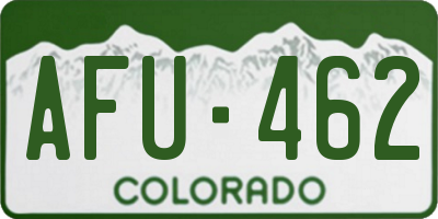 CO license plate AFU462
