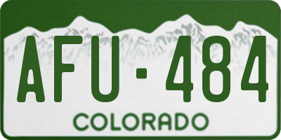 CO license plate AFU484