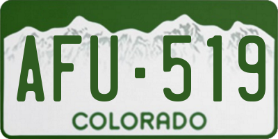 CO license plate AFU519