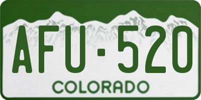 CO license plate AFU520