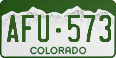 CO license plate AFU573