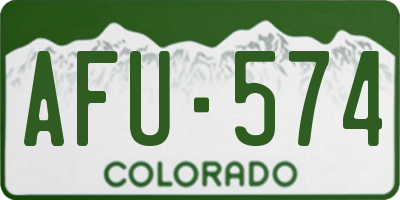 CO license plate AFU574