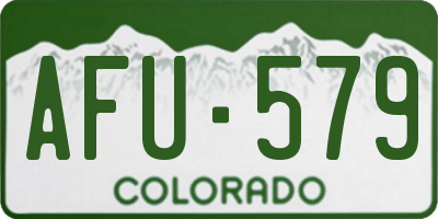 CO license plate AFU579