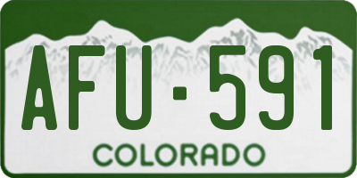 CO license plate AFU591