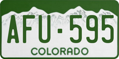 CO license plate AFU595