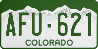 CO license plate AFU621