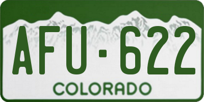 CO license plate AFU622