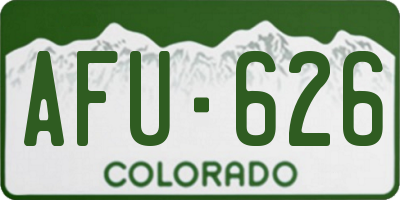 CO license plate AFU626