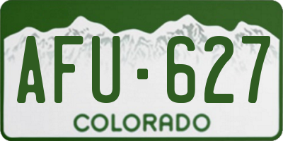 CO license plate AFU627