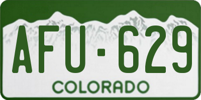 CO license plate AFU629