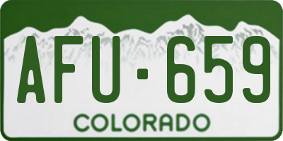 CO license plate AFU659