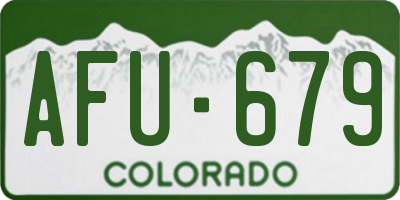 CO license plate AFU679